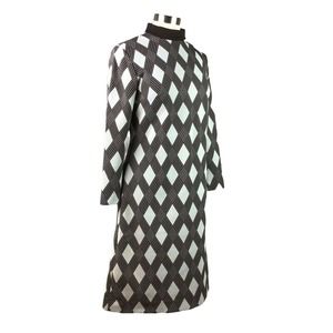 Vintage Bleeker Street 10 Brown Double Knit Shift Dress 70s